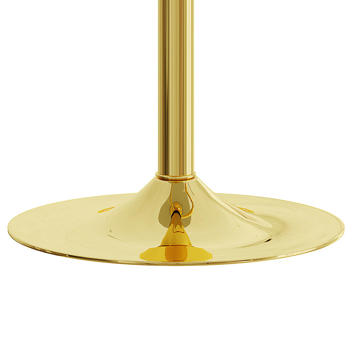 BARHOCKER höhenverstellbar 2er-Set drehbar Weiß-Gold - Goldfarben, Metall (44/117.5/44.1cm) - Meubliv