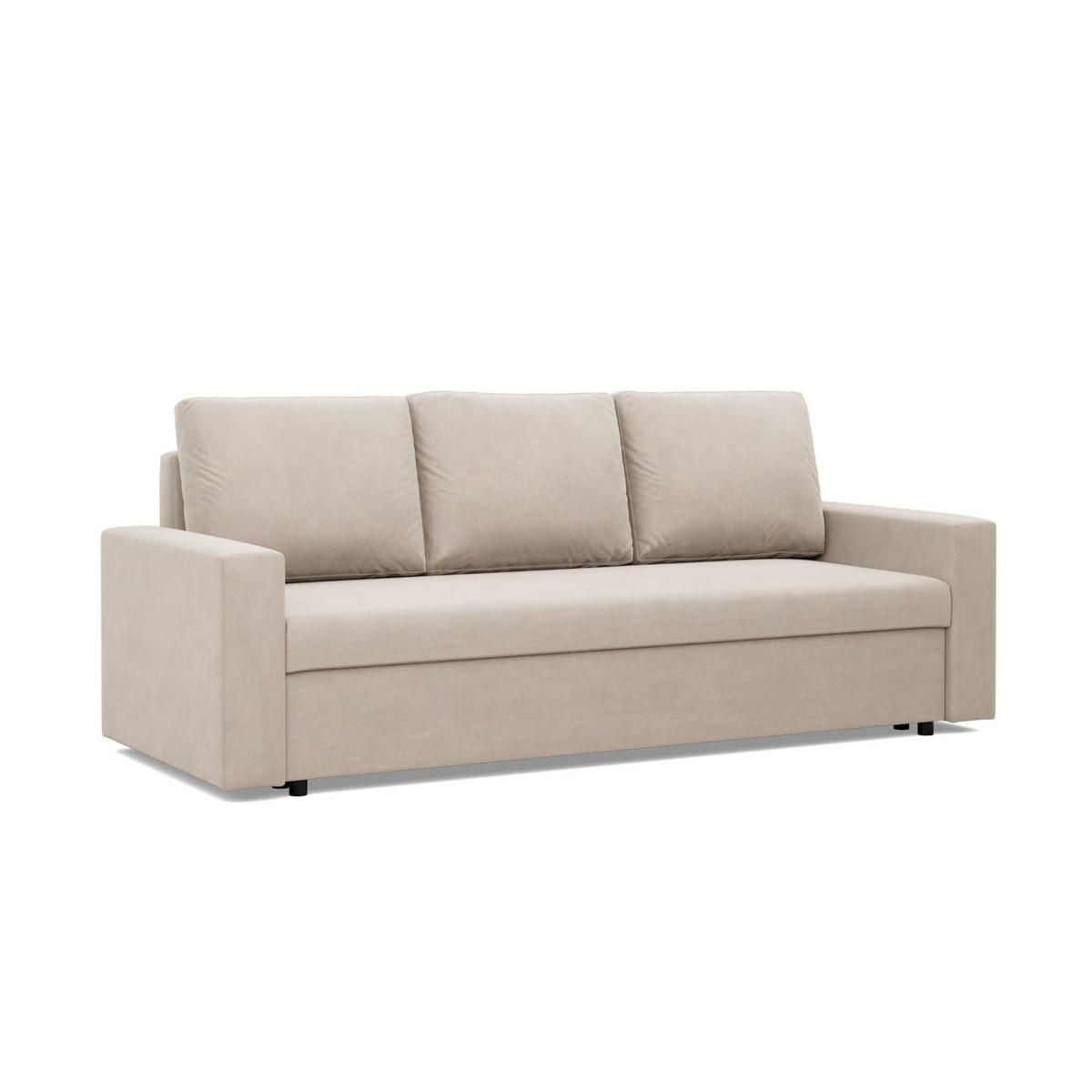 SOFA 3-SITZER MIT SCHLAFFUNKTION NEO, Beige - Beige, Textil (220/85/92cm)