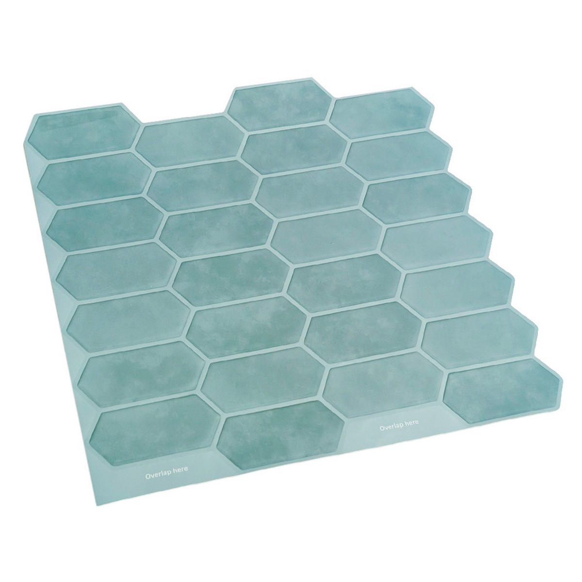 FLIESENAUFKLEBER 1 Stück 30,5 x 30,5 cm Selbstklebende Fliesen - Pera Blu - Blau, Kunststoff (30.5/0.12/30.5cm) - Mazovia