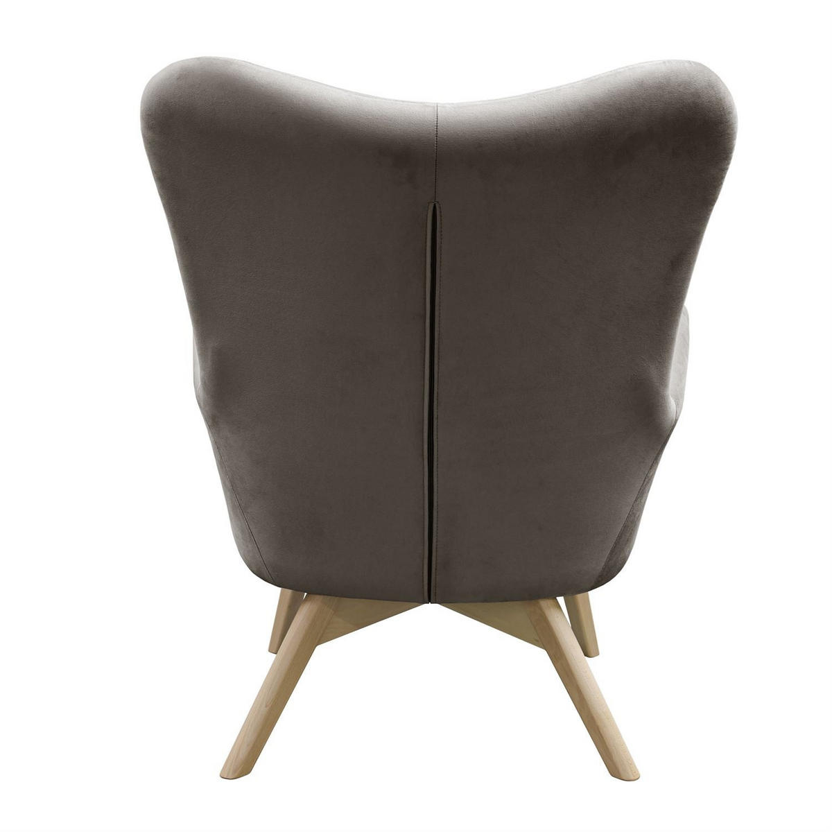 SESSEL SAND mit Buchenbeinen - Buchefarben/Grau, Textil (80/105/86cm) - Lookway