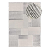 WEBTEPPICH grau Baresa 133/190 cm - Creme/Grau, Naturmaterialien/Textil (133/190cm) - Atticgo