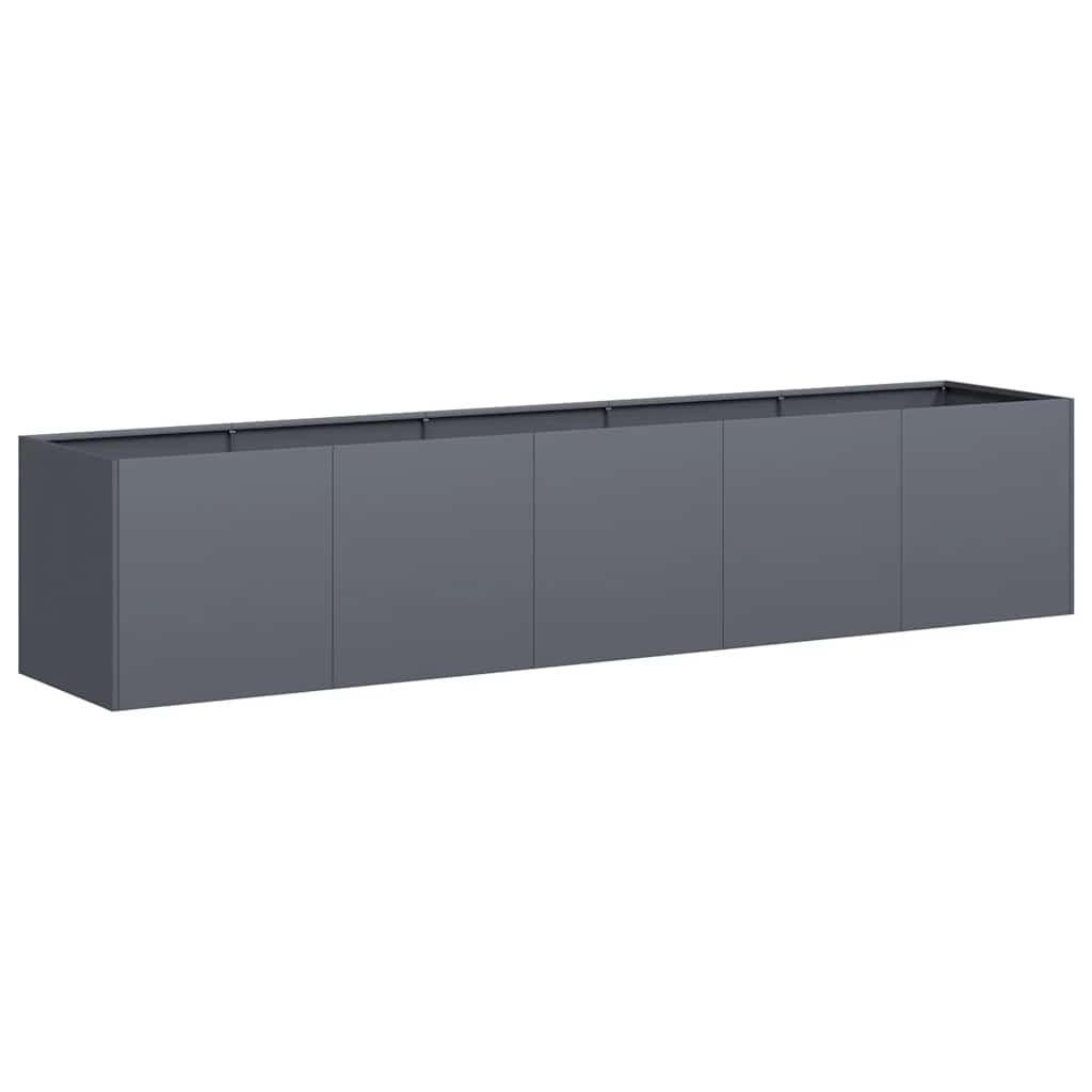 PFLANZGEFÄSSE Anthrazit 200/40/40 Cm Kaltgewalzter Stahl - Anthrazit, Metall (40/40/200cm) - vidaXL