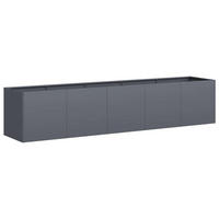 PFLANZGEFÄSS Anthrazit 200/40/40 Cm Kaltgewalzter Stahl - Anthrazit, Metall (40/40/200cm) - vidaXL