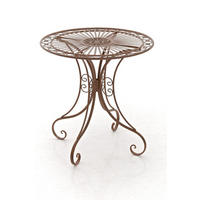 GARTENTISCH Hera antik braun - Braun, Metall (72.5/70/70cm) - TPFGarden