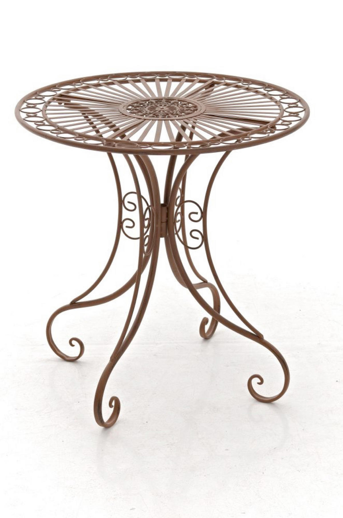 GARTENTISCH Hera antik braun - Braun, Metall (72.5/70/70cm) - TPFGarden