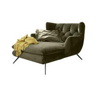 LONGSEAT CHAMRE Dunkelgrün Webstoff - Dunkelgrün/Schwarz, Textil (130/95/160cm) - KAWOLA