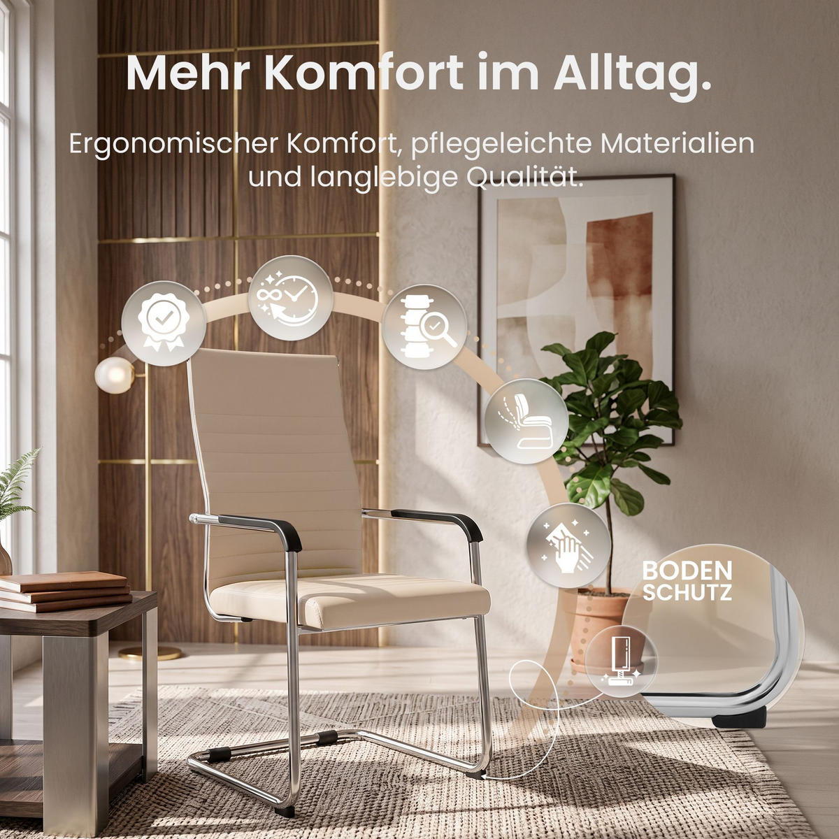 SCHWINGSTUHL Metall Creme - Creme, Metall (55/90/62cm) - CLP