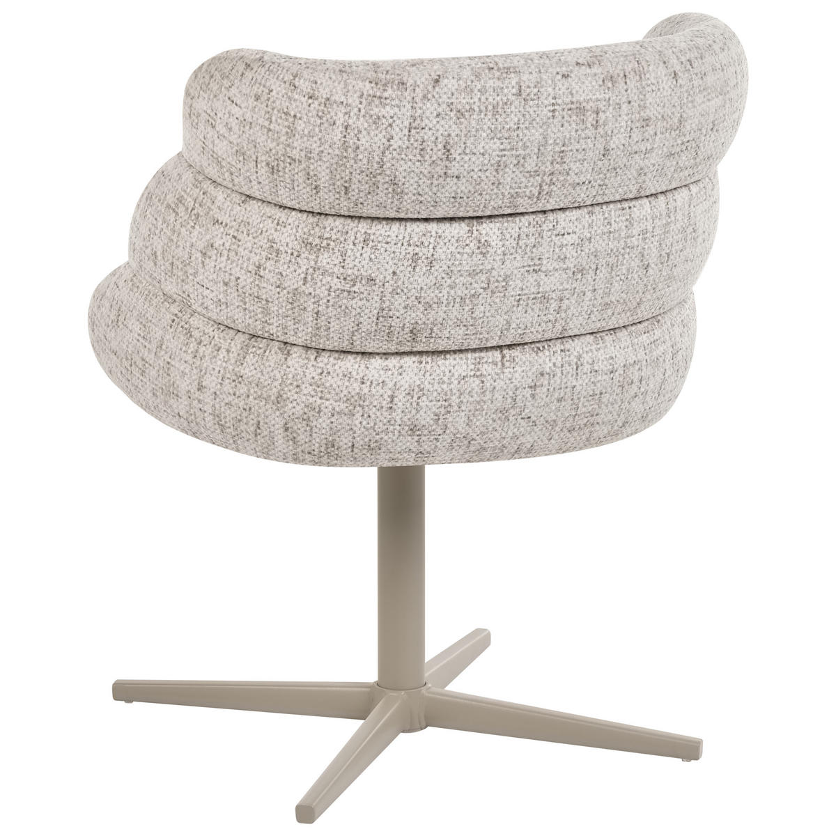 ESSZIMMERSTUHL drehbar Stoff Hellbeige Youngstown - Beige, Textil/Metall (59/78/63cm) - Beliani