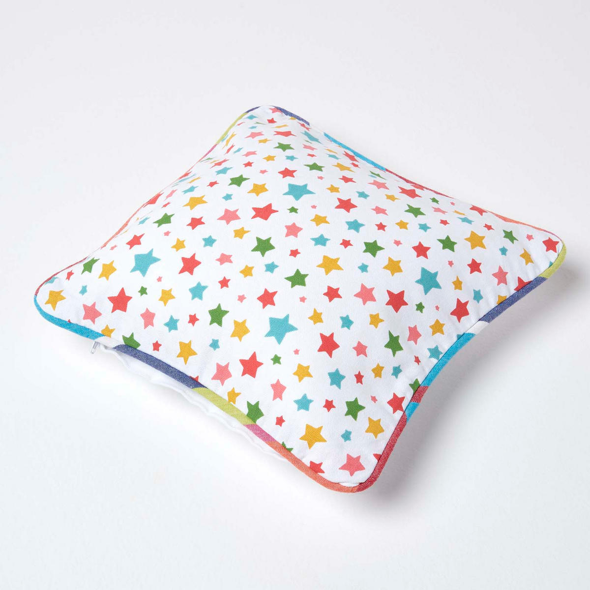 KISSENHÜLLE Bunte Sterne 30/30 cm, 100% Baumwolle - Multicolor, Textil (30/30cm) - Homescapes