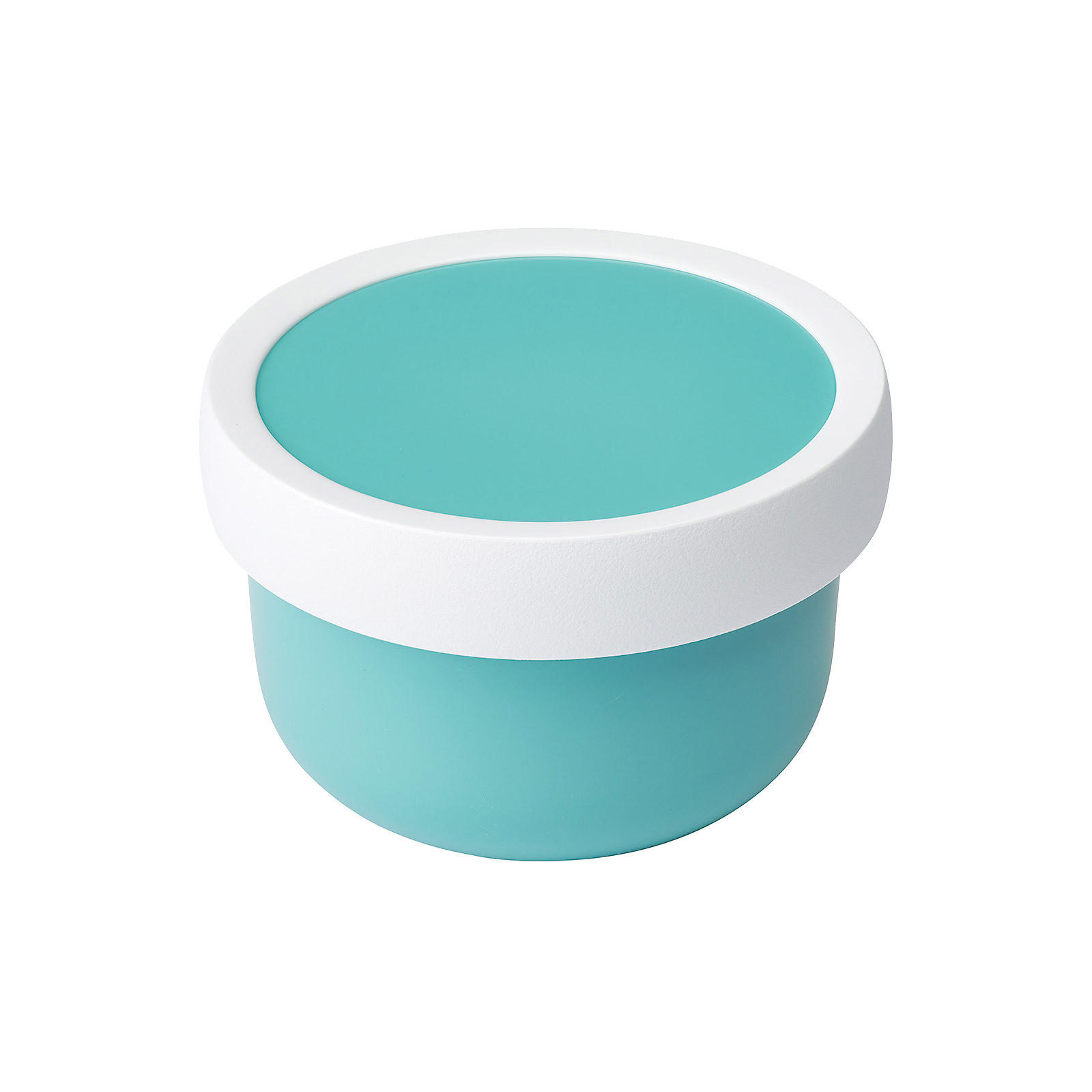 FRUCHTBOX MIT GABEL Campus türkis 300 ml - Türkis, Kunststoff (6.7/10.4/6.7cm) - Mepal