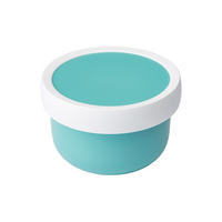 FRUCHTBOX MIT GABEL Campus türkis 300 ml - Türkis, Kunststoff (6.7/10.4/6.7cm) - Mepal