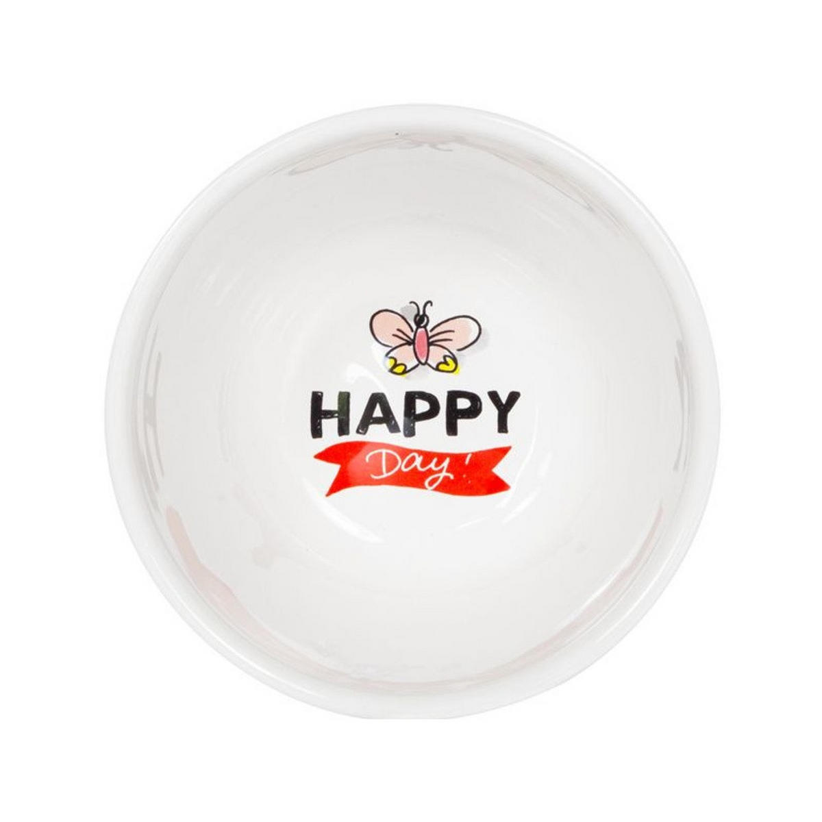 SCHALE Happy in Bunt - 14cm - Multicolor, Keramik (14.3/9/14.3cm) - Blond Amsterdam