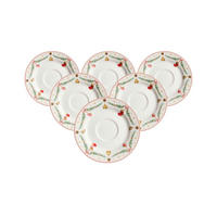 KAFFEEUNTERTASSEN Holly bunt ø 15,5 cm 6er Set - Multicolor, Keramik (15.5cm) - Ritzenhoff Breker