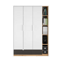 KLEIDERSCHRANK – 138 cm – Torino – Weiß – KL-013 - Weiß, Holzwerkstoff (138/196/53cm) - hi-markt