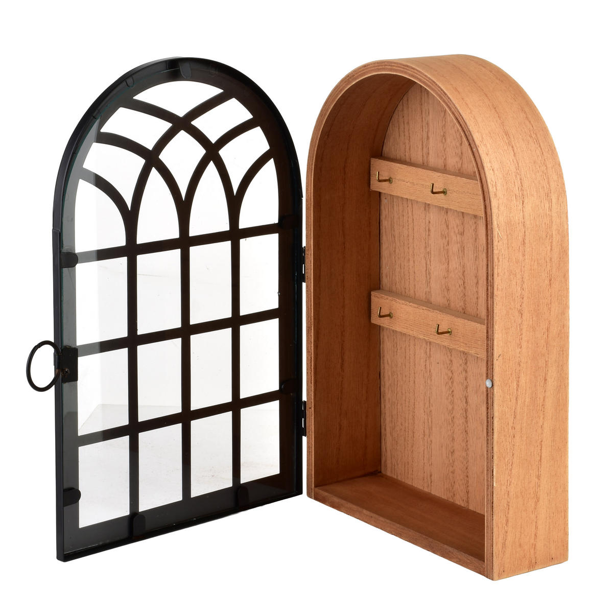 SCHLÜSSELKASTEN Stacy Schwarz 30x19x6,5 cm Holz - Schwarz, Holz (6.5/19/30cm) - Mondex