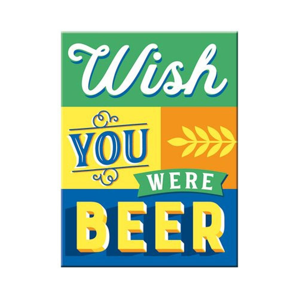 MAGNET 6/8 cm Word Up Wish You Were Beer - Multicolor, Metall (6/8/0.1cm) - Nostalgic-Art