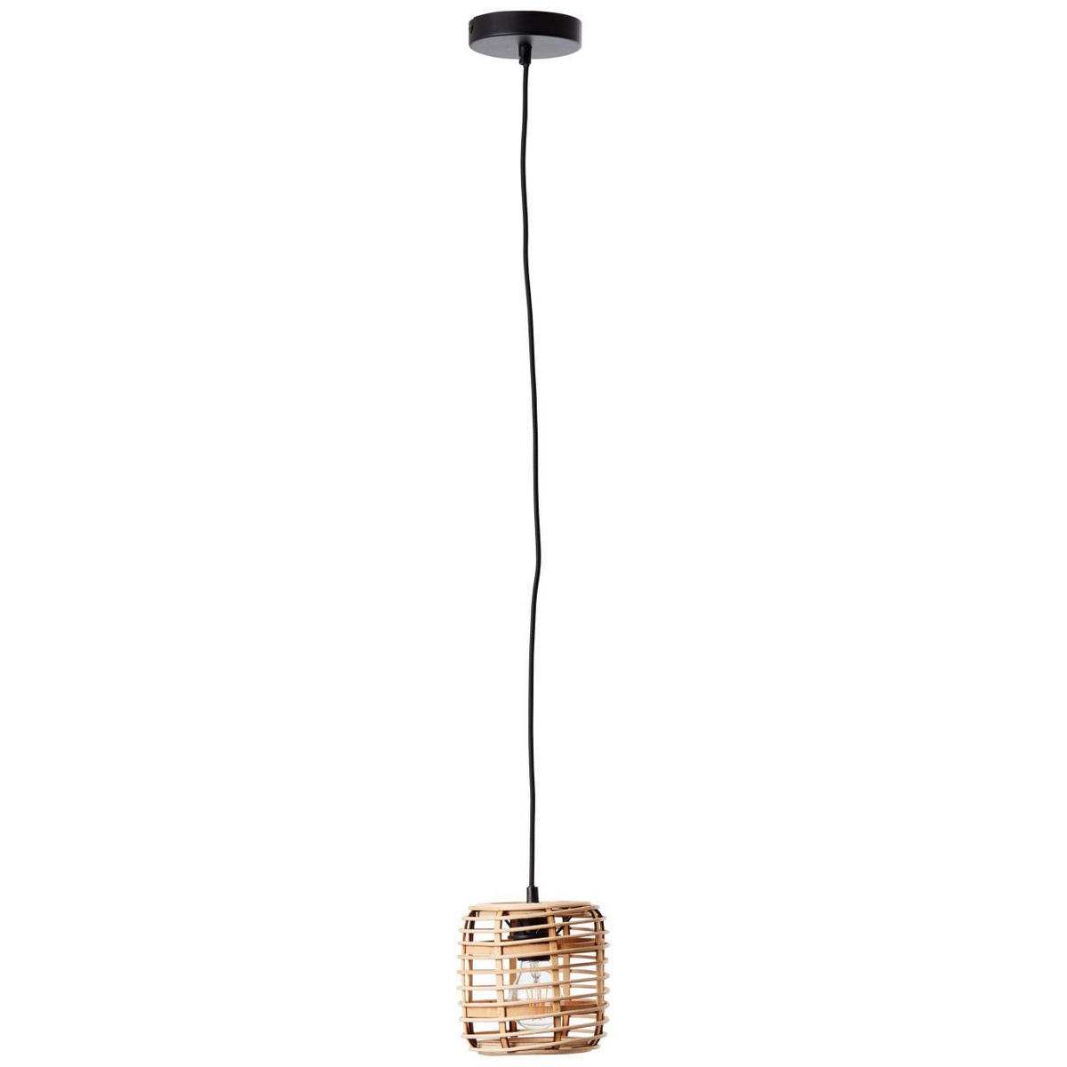 PENDELLEUCHTE Crosstown 99262/06 - Schwarz, Holz (16/16/127cm) - Brilliant