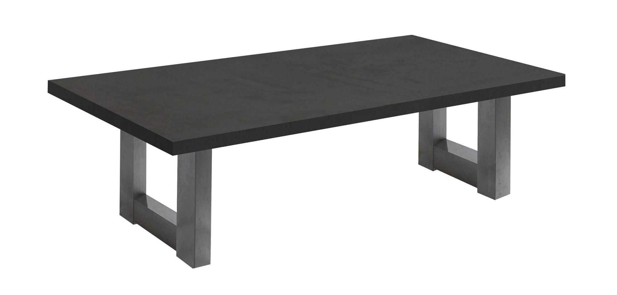COUCHTISCH Etti 3 120 x 70 x 47 Wohnzimmertisch Graphit/Schwarzstahl - Schwarz, Holz (120/70/47cm) - 58aufmkessel