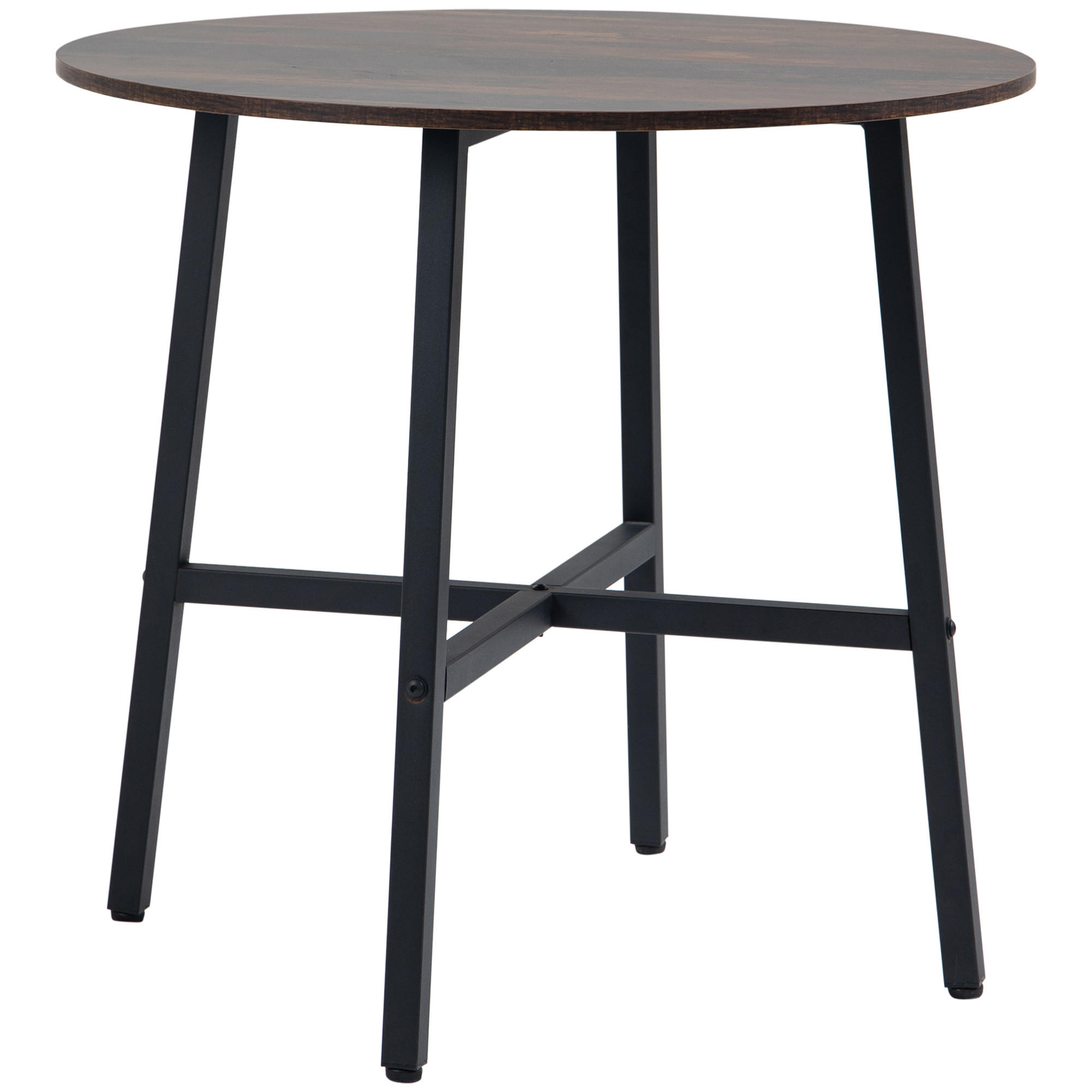 ESSZIMMERTISCH Esstisch Küchentisch für 4 Personen für Esszimmer, Küche, Braun - Braun, Kunststoff (80/80/76cm) - HOMCOM