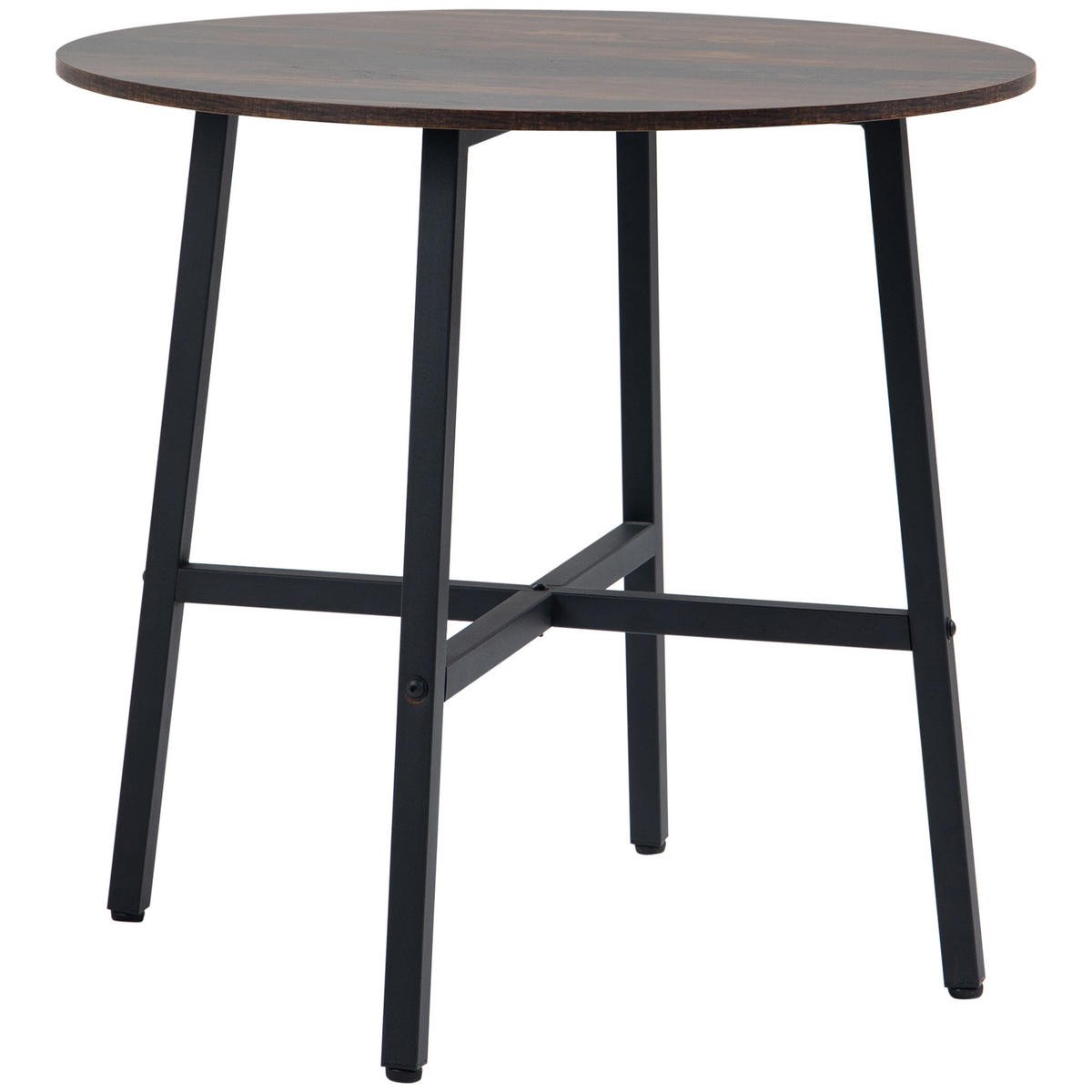 ESSZIMMERTISCH Esstisch Küchentisch für 4 Personen für Esszimmer, Küche, Braun - Braun, Kunststoff (80/80/76cm) - HOMCOM