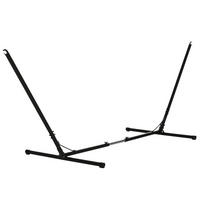 HÄNGEMATTENGESTELL DE-15338 Länge verstellbar 308–380 cm Schwarz - Schwarz, Metall (388/109/116cm) - ComfortXL
