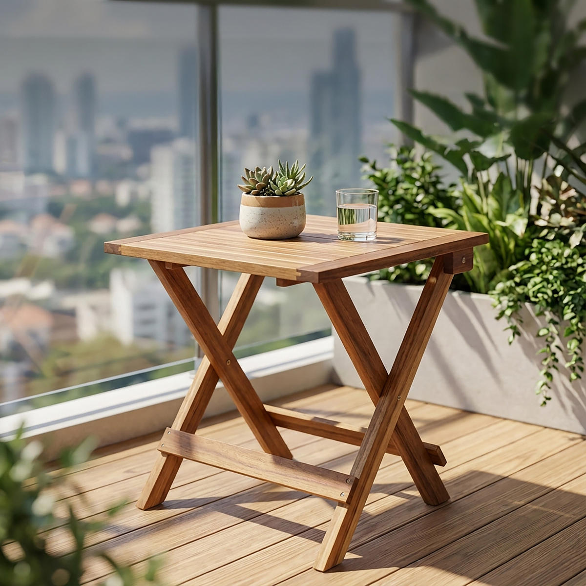 KLAPPTISCH - Dunkelbraun, Holz (46/46/46cm) - Relaxdays