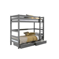 ETAGENBETT PINO Grau 106x210x182 cm - Grau, Holz - FURNLUX