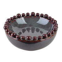 DEKOSCHALE Yarine violett 20/20/8 cm Keramik - Bronzefarben, Kunststoff (8cm) - Mondex