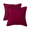 OUTDOOR-KISSEN 2er-Set bordeaux 45/45 cm - Bordeaux, Textil (45/45cm) - Homescapes