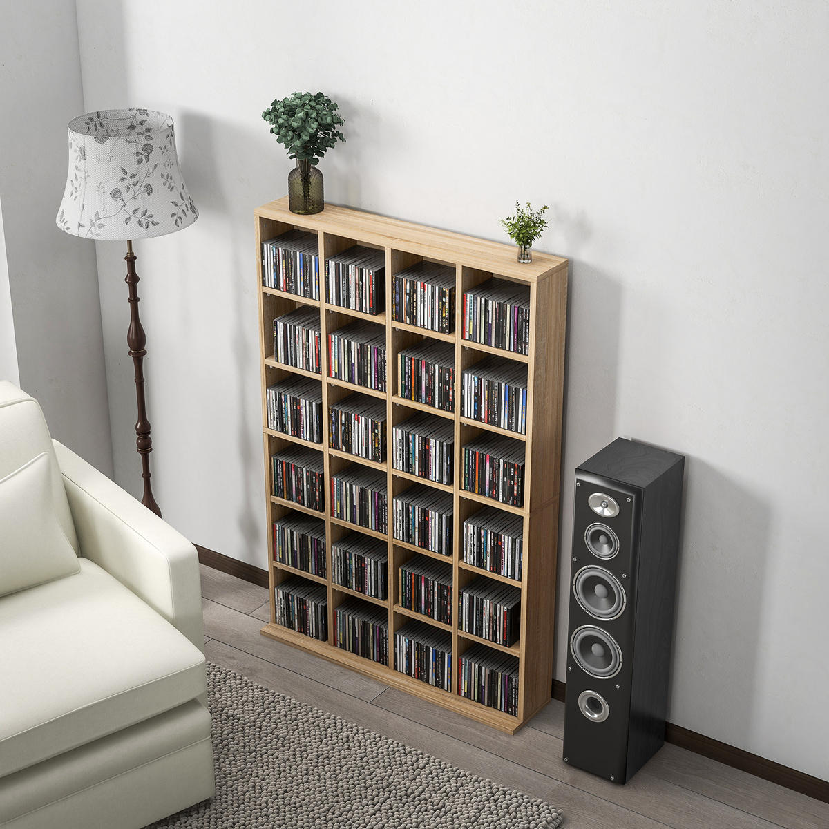 CD-REGAL DE-14443 Naturholz - Naturfarben, Holzwerkstoff (20/130.5/89cm) - ComfortXL