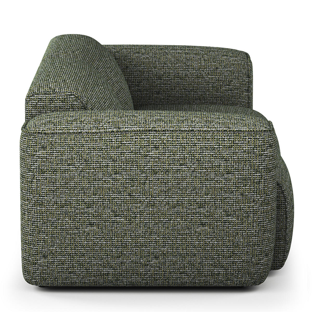 2-SITZER SOFA - Schwarz/Grün, Kunststoff/Textil (220/71/102cm) - home24
