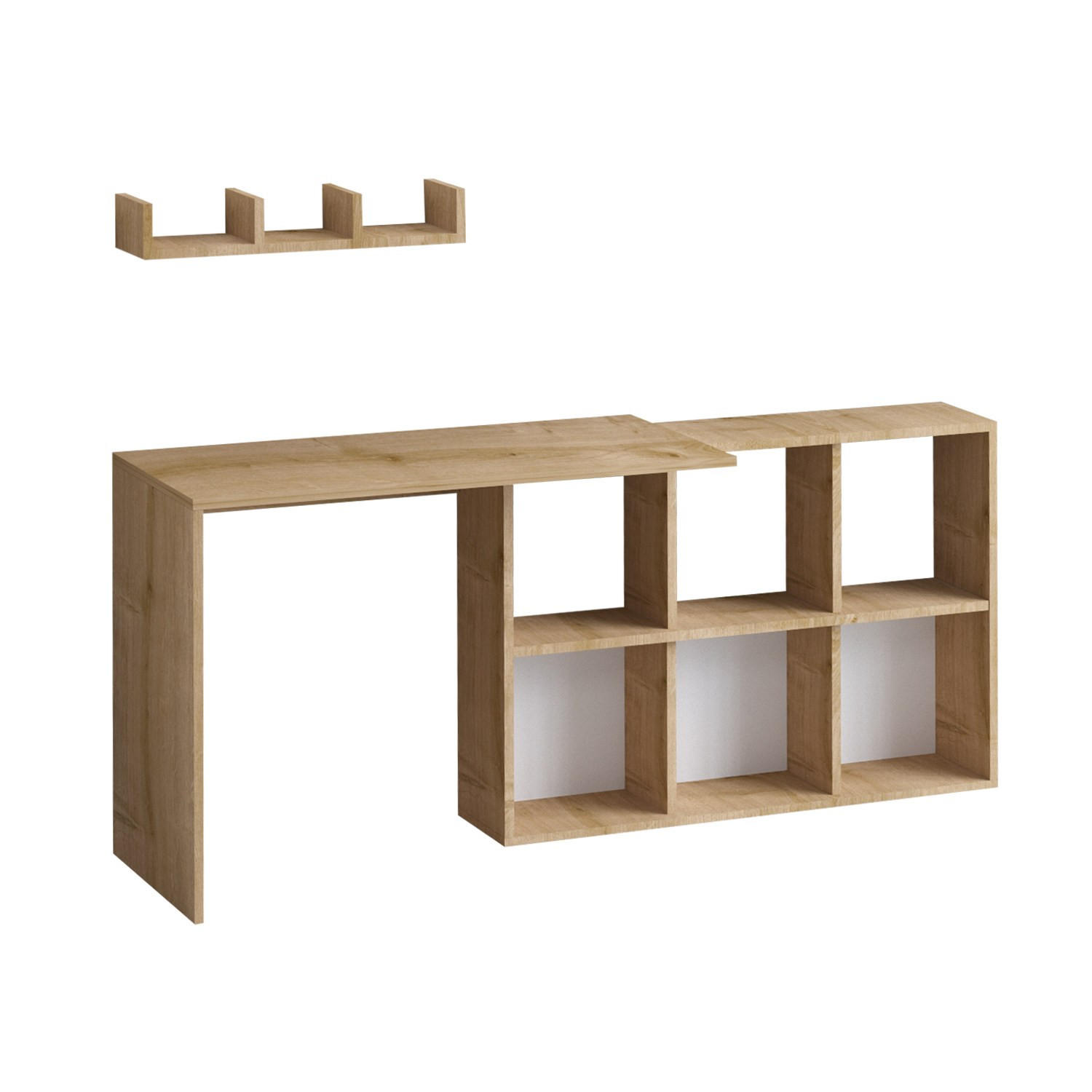 SCHREIBTISCH blake Braun - Braun, Holz (74/45/145cm) - Habitat Garten