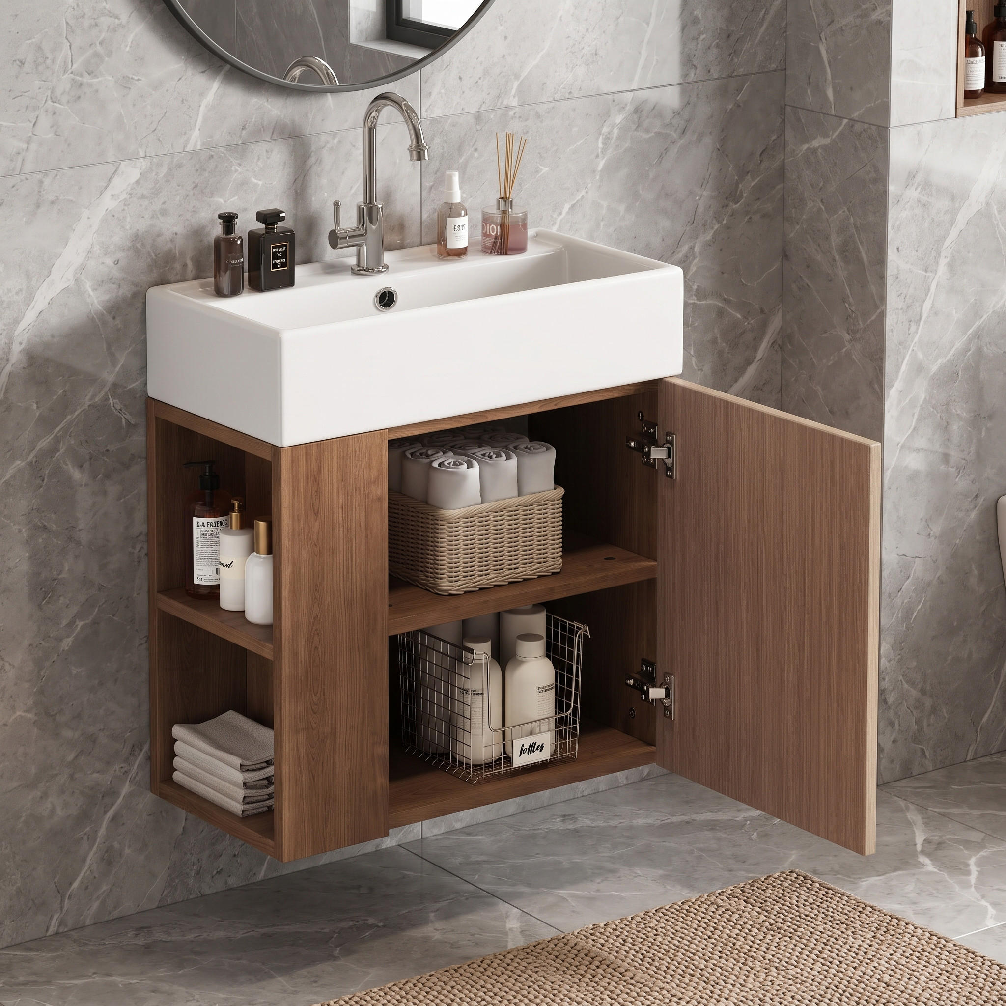 Urban Meuble Waschtisch Braun 55x66.5x31 cm