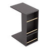 BEISTELLTISCH Siikainen - Schwarz, Holzwerkstoff (29/44/65cm) - [en.casa]