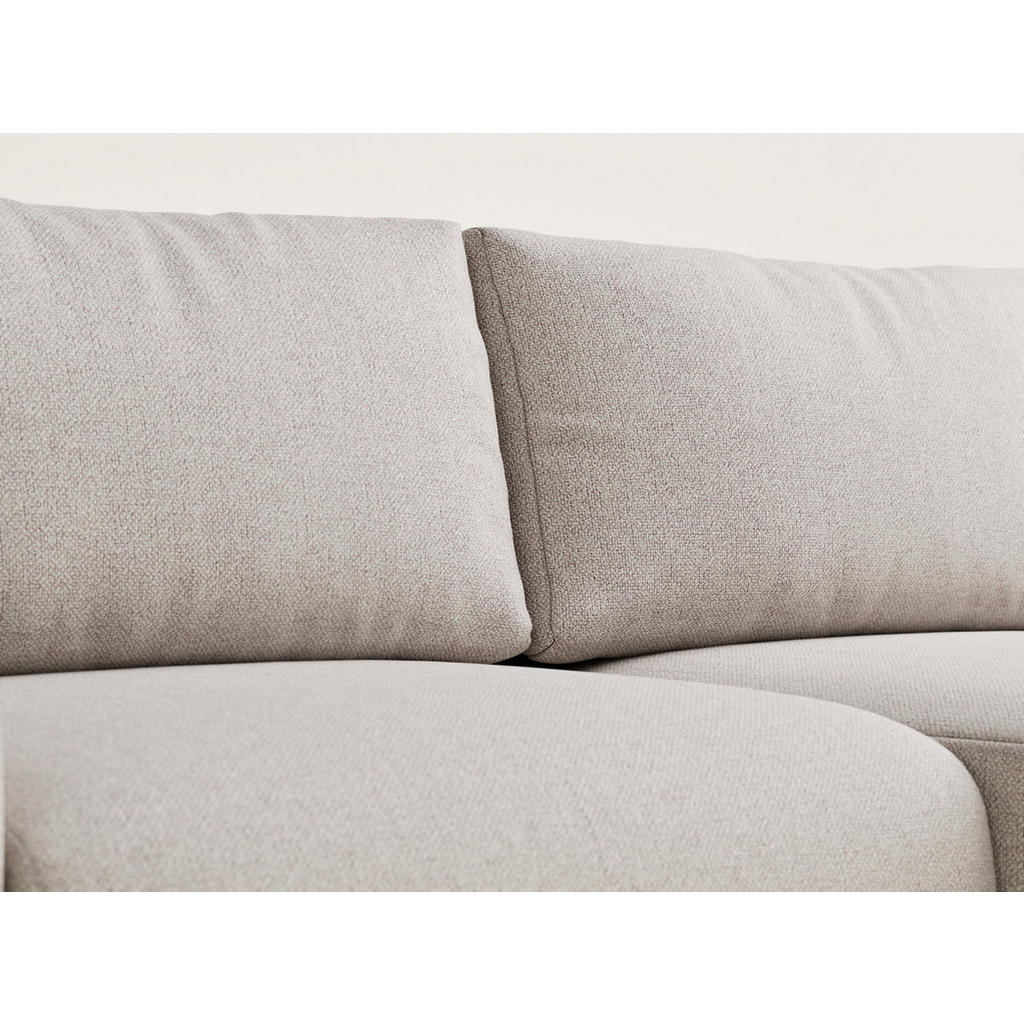 Thumbnail - Maison de Reve Ecksofa, Champagner, Textil, 3-Sitzer, Füllung: Schaumstoff, L-Form,L-Form, 253x153 cm, Oeko-Tex® Standar...