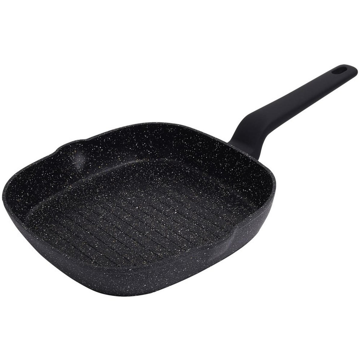 GRILLPFANNE Schwarz 24/24/4 cm KB7661 - Schwarz, Metall (24cm) - Klausberg 
