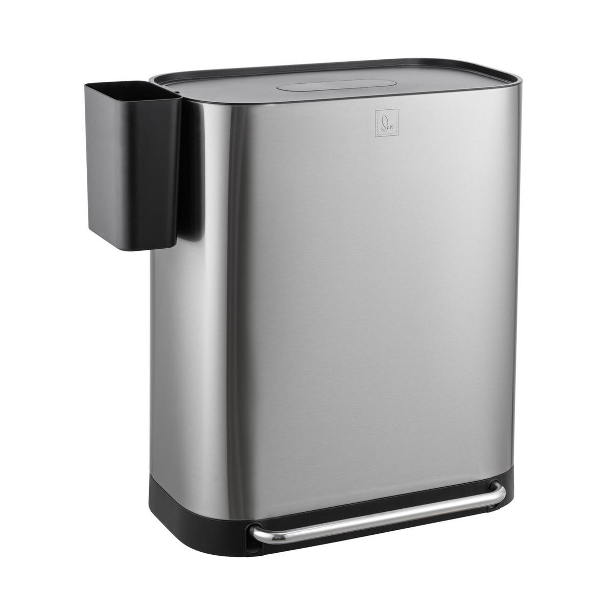 MÜLLEIMER MLT2X30 - Silberfarben, Metall (57.5/68.5/37.5cm) - SVITA