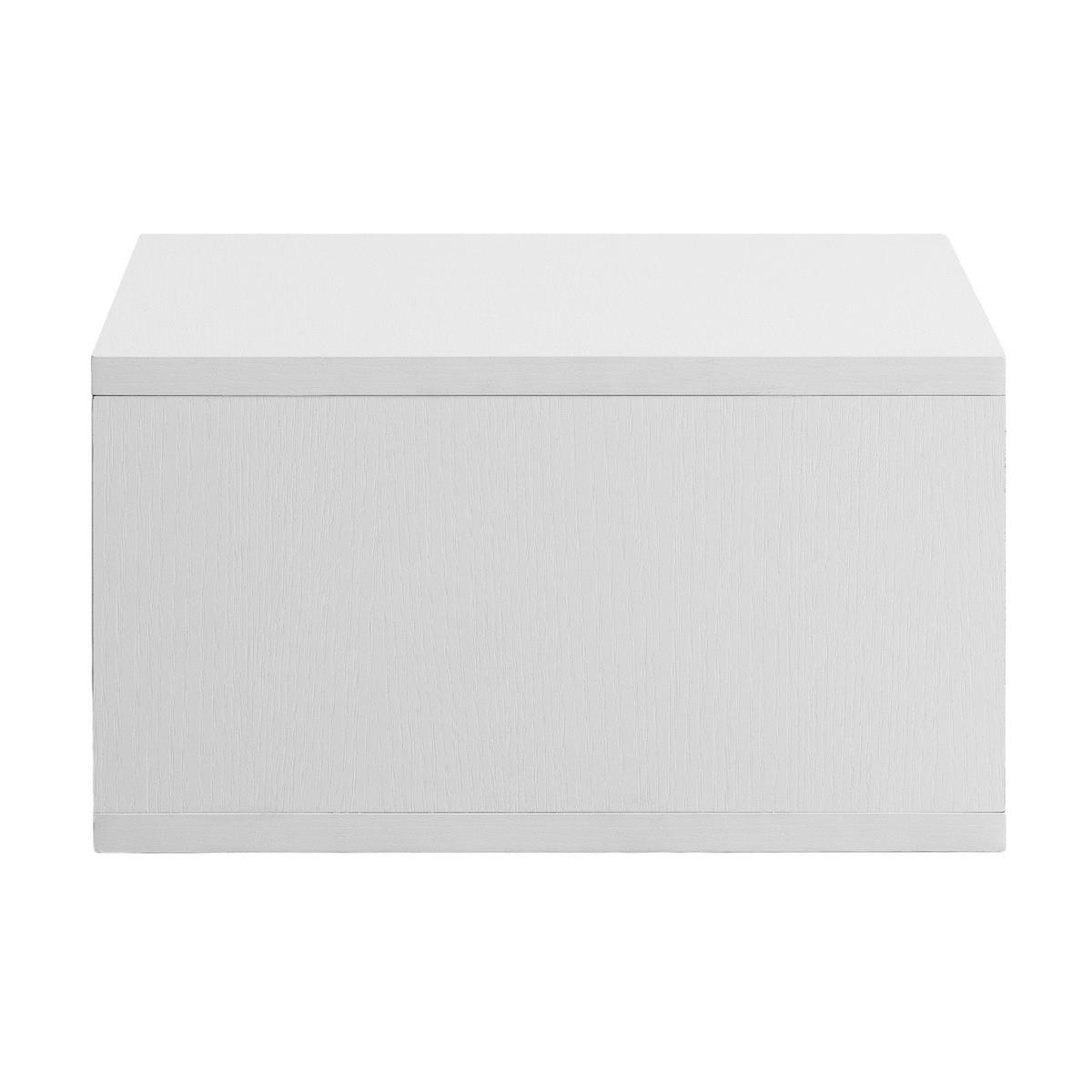SCHWEBENDER NACHTTISCH Telmo 1 schublade Weiß - Weiß, Holzwerkstoff (40/19/35cm) - VS Venta-stock