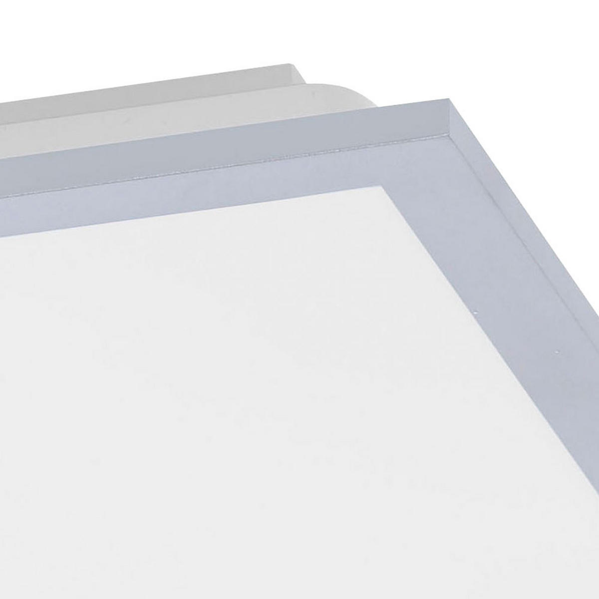 LED AUFBAU PANEL FLAT Weiß Metall Kunststoff - Weiß, Metall (29.5/29.5/6cm)