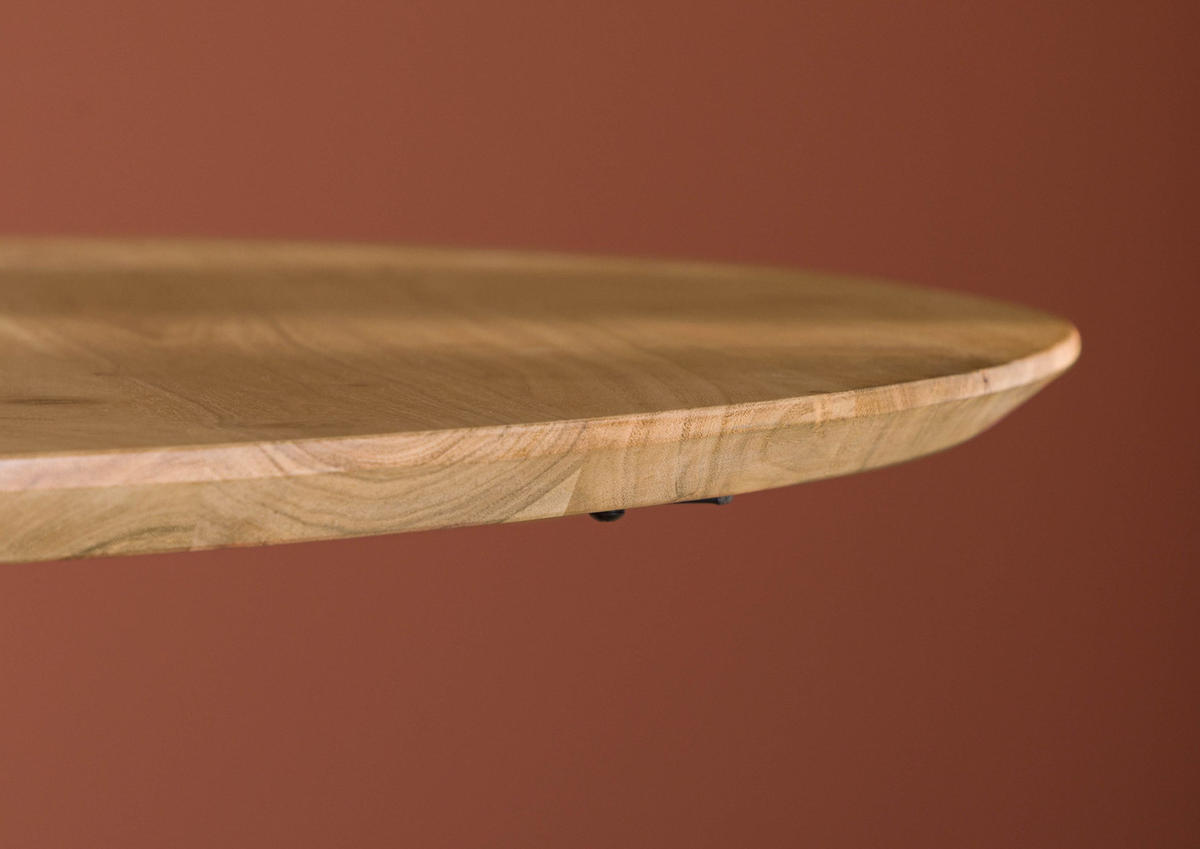 ESSTISCH rund Akazie 115x115x76 natur lackiert NARA - Naturfarben, Holz (115/115/76cm) - Massivmoebel24