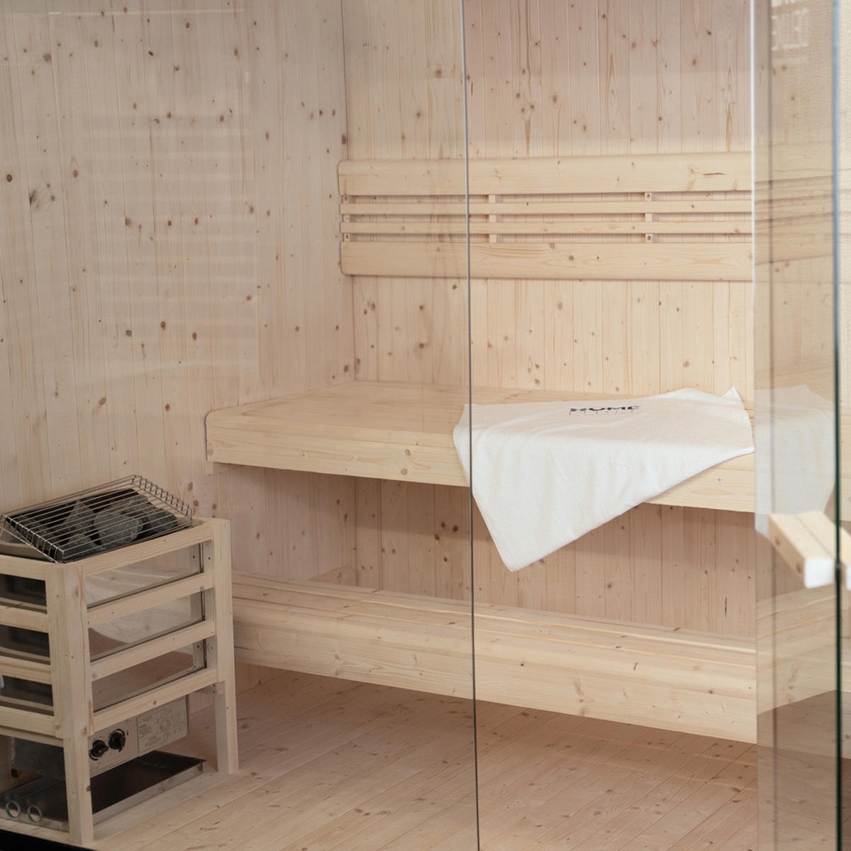 SAUNA SHADOW XL - XL - Naturfarben, Holz (200/190/150cm) - Home Deluxe