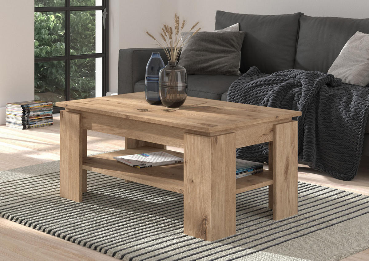 COUCHTISCH Titan 60/100/45 cm - Eiche Wotan, Holzwerkstoff (60/100/45cm) - Xonox