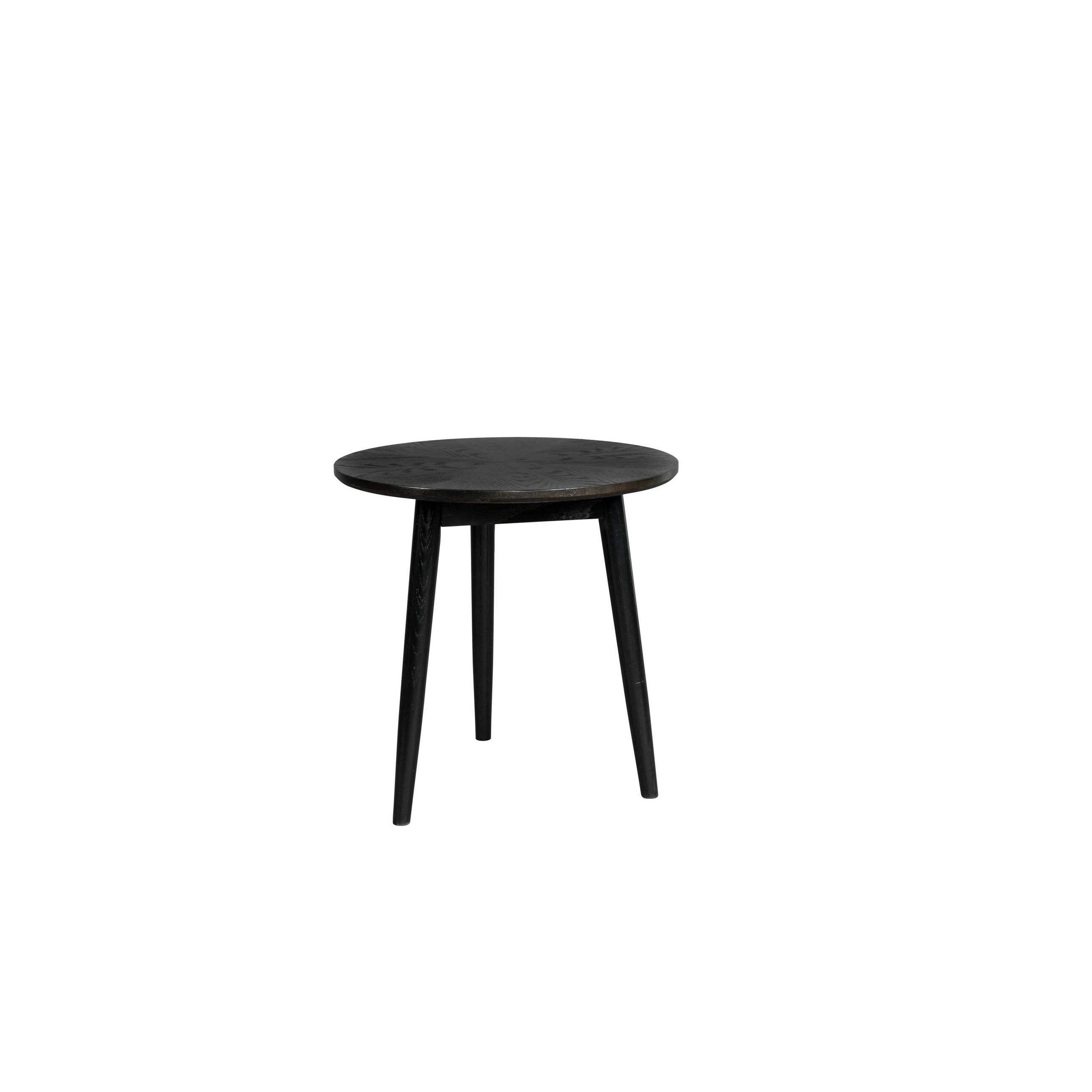 BEISTELLTISCH Fabio Rund 50x50 cm Schwarz - Schwarz, Holz (50/50/50cm) - Housecraft Living