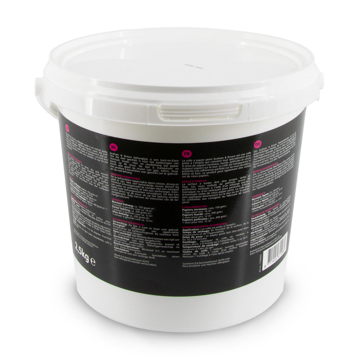 TAPETENKLEISTER Gebrauchsfertiger 2.5L - Transparent, Naturmaterialien - Art for the Home