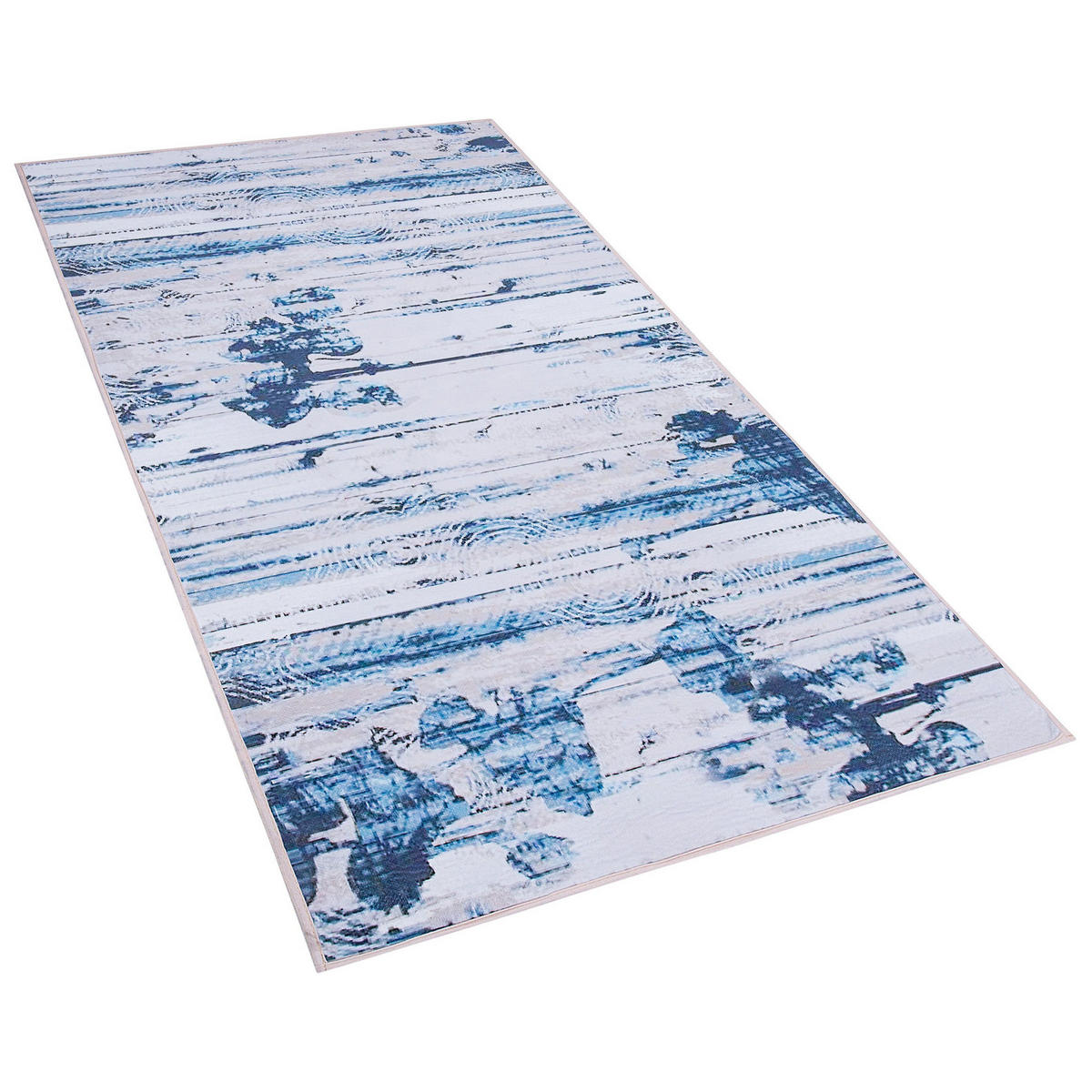 KURZFLOR-TEPPICH Burdur 150/80 cm - Blau, Kunststoff (80/150cm) - Beliani