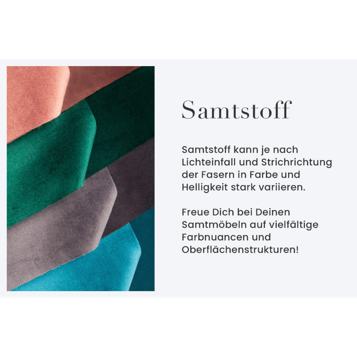 STUHL EUPHORIA Samt Dunkelgrau, Schwarz - Grau, Textil (58/82/60cm) - riess-ambiente