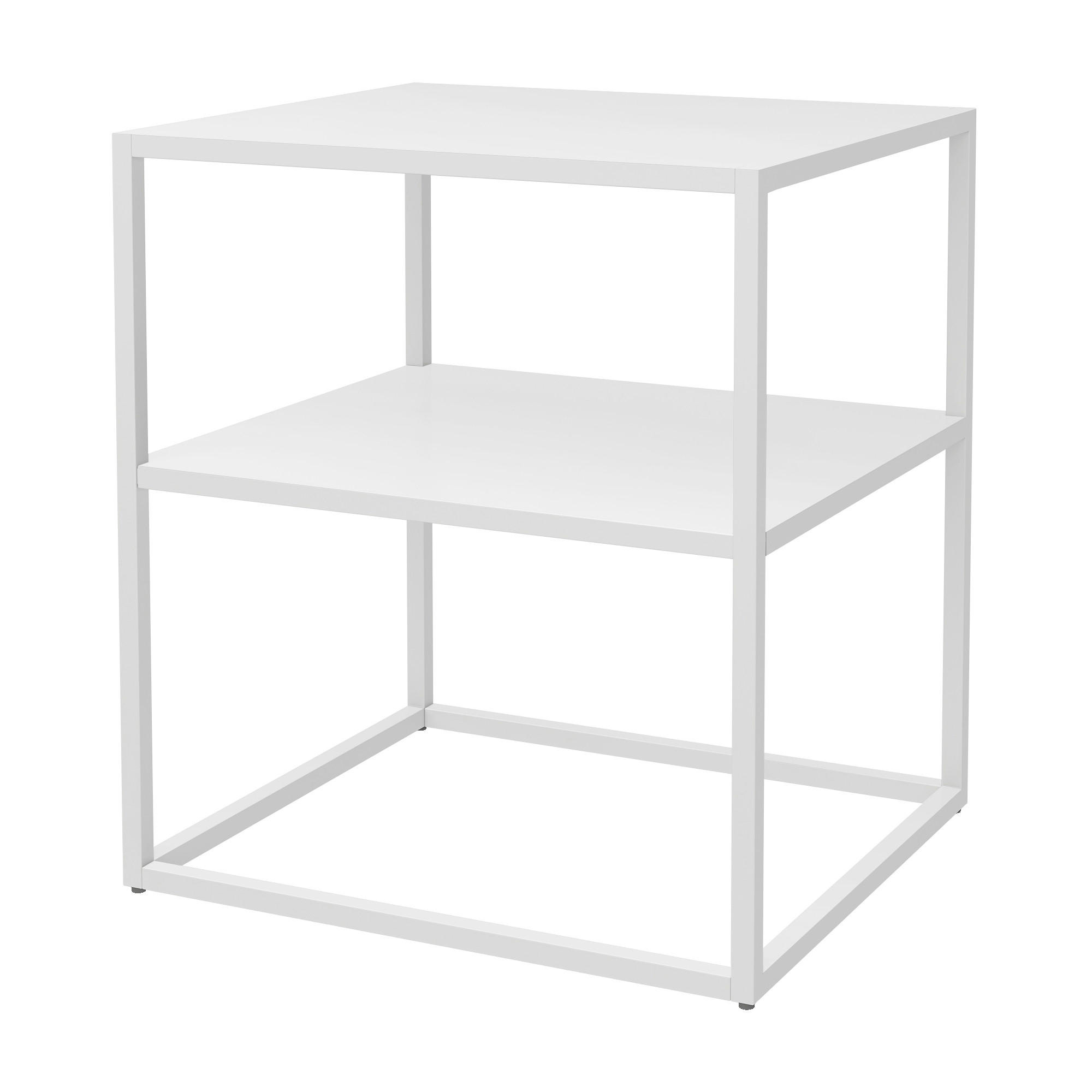 BEISTELLTISCH Raahe - Weiß, Metall (40/45/50cm) - [en.casa]