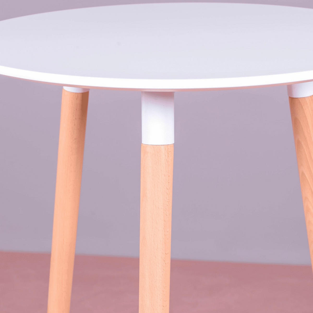 HOCHTISCH STIL Rund Weiß 60/60/105 cm - Weiß, Holz (60/105/60cm) - Nest Dream
