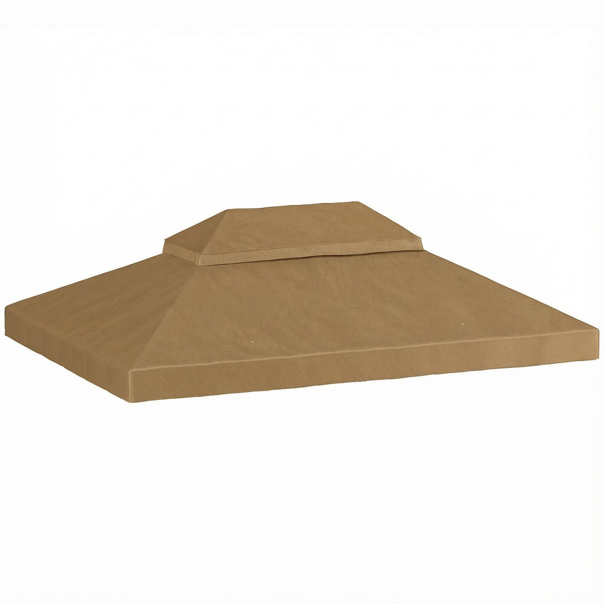 ERSATZDACH, 4x3 m für Pavillon, beige, Doppeldach, Polyester 370 g/m² - Multicolor, Kunststoff (400/300cm) - FORIOUS
