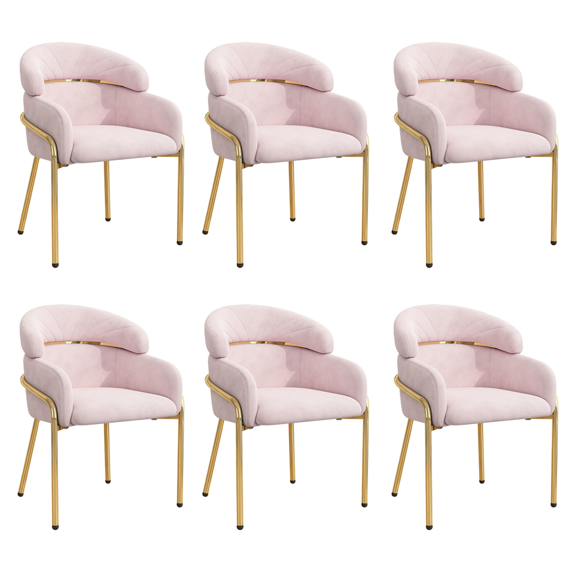 SCAUN DINING Catifea Metal Roz